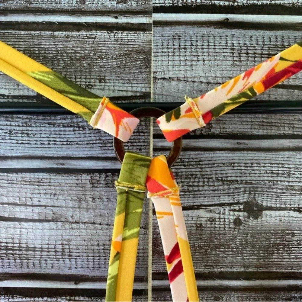 Kona Sol Floral Print One-Piece Swimsuit Size‎ M